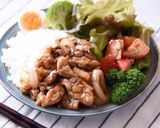 豚こま肉の甘辛焼き〜ワンプレートで簡単作り方8写真