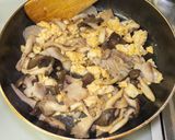 平茸と豚肉と卵の炒めもの作り方9写真