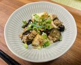 茄子と厚揚げの甘辛ひき肉炒め作り方4写真