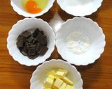 ＊ 焼き生チョコレートケーキ ＊作り方1写真