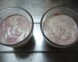 チョコとラズベリーのマーブルレアチーズ作り方7写真