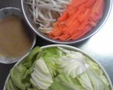 キャベツともやしの味噌バター炒め作り方1写真