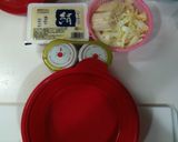 焼きさけ×豆腐☆レンジでトロットロ蒸し☆作り方1写真