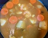 正月ランチ！雑煮余りでエビカレーうどん作り方2写真