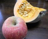 砂糖無し　パンプキンwith りんごパイ作り方1写真