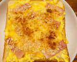 ベーコンエッグのサクサクとろ〜りチーズトースト作り方7写真