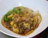白菜と牛ひき肉の炒め物（和風だし仕立て）作り方4写真
