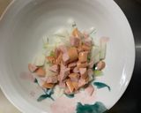 お一人様野菜たっぷり梅すき焼き味親子丼作り方2写真