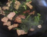 みそ醤油ダレのほうれんそう焼きそば作り方4写真
