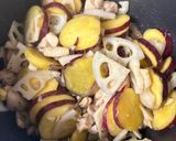 絶品！さつまいも鶏レンコン作り方5写真