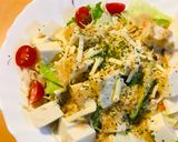 市販サラダ●チートマ豆腐サラダ作り方1写真
