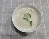 キュウリ入り豆乳ビシソワーズ作り方6写真