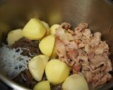 水なし！圧力鍋のとろける肉ごぼじゃが作り方5写真