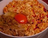 即完成★卵+納豆+豆腐ぶっかけ丼作り方3写真