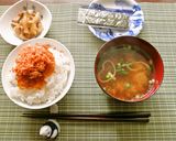鮭トビ丼　（プチ丼）作り方1写真