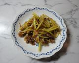 節約！超簡単！大根の皮と豚ばら肉炒め作り方4写真