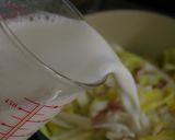 白菜とベーコンのミルクスープ作り方5写真