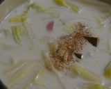 白菜とベーコンのミルクスープ作り方6写真