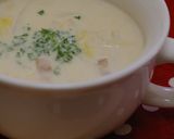 白菜とベーコンのミルクスープ作り方8写真