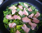 鶏肉とほうれんそうのごまじゃこ丼☆作り方2写真