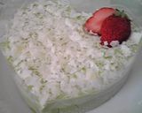 ハートの抹茶ケーキ作り方9写真
