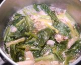 簡単！舞茸とほうれん草のお味噌汁作り方4写真