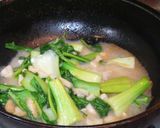 チンゲン菜とホタテのスープ炒め作り方3写真