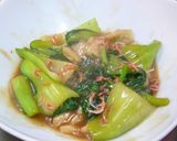 チンゲン菜とホタテのスープ炒め作り方4写真