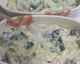 ✿牡蠣とぶなしめじとほうれん草のグラタン作り方8写真