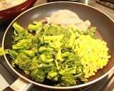 簡単　ササミ菜の花　甘辛風作り方3写真