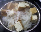牛すき丼★厚揚げでかさまし（昆布つゆ）作り方1写真