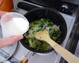 鮭とほうれん草のミルクスープ作り方5写真