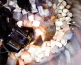 節分の炒り豆で煮豆～作り方1写真