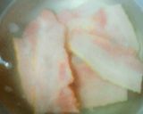 ウドとベ−コンがおいしいパスタ。作り方2写真