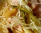 ウドとベ−コンがおいしいパスタ。作り方6写真