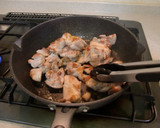 簡単！【鶏と厚揚げ、長ネギの照り焼き】♪作り方4写真