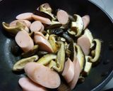子供大好きシーソー（椎茸＆ソーセージ）作り方3写真