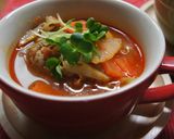 具沢山♪イタリアン風♪トマト味の豚汁作り方8写真