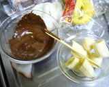 楽しくおやつ☆デコ☆チョコバナナ作り方1写真