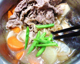うどんスープで簡単☆　牛肉と野菜の煮物作り方9写真