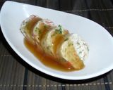 卵白＆カニカマ＆青ネギであんかけ作り方10写真