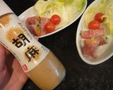 牛しゃぶ★サラダ♪胡麻ダレをかけて★作り方6写真