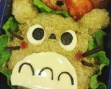 簡単キャラ弁♪とろろdeトトロのおにぎり作り方3写真