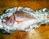 お祝い鯛の塩釜焼き～簡単！魚焼きグリルで作り方3写真