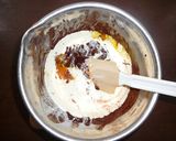 ☆フルーツゼリー添え白玉入チョコムース☆作り方5写真