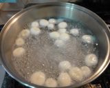 ☆フルーツゼリー添え白玉入チョコムース☆作り方9写真