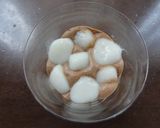 ☆フルーツゼリー添え白玉入チョコムース☆作り方11写真