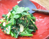 焼さけあらほぐしと青菜のアジアン炒め作り方5写真