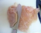 裏技■チーズをチキンロールに閉じ込める！作り方1写真