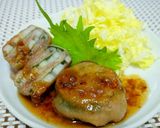 酸味がうまっ！梅だれ☆肉巻き大葉れんこん作り方8写真